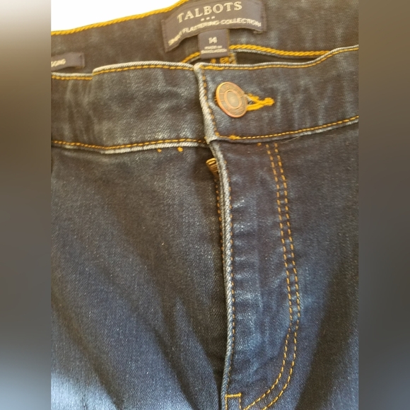 Talbots Simply Flattering Jegging Jeans Dark Blue Size 14 - Picture 8 of 16